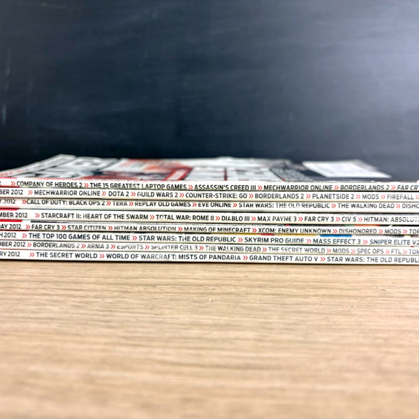 PC Gamer magazine lot – 8 Issues from 2012 - NextStage Vintage