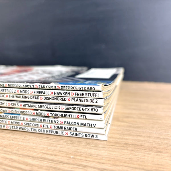 PC Gamer magazine lot – 8 Issues from 2012 - NextStage Vintage