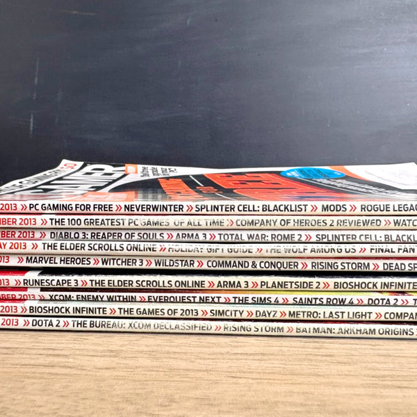 PC Gamer magazine lot – 9 Issues from 2013 - NextStage Vintage