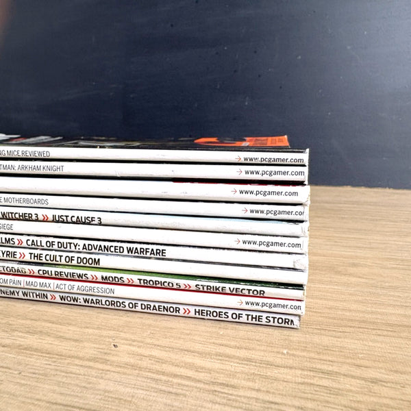 PC Gamer magazine lot – 11 Issues from 2014, 2015, 2016 - NextStage Vintage