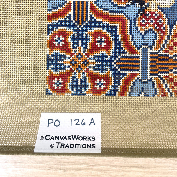 CanvasWorks Traditions Napoleonic Bees needlepoint canvas #PO 126A - NextStage Vintage