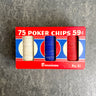 Dennison red, white and blue No. 41 poker chips in original box - NextStage Vintage