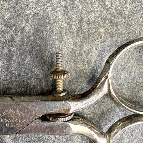 R. Heinisch buttonhole scissors with original set screw - antique - NextStage Vintage