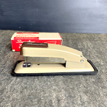 Swingline Cub stapler #144-32 - putty tan - vintage office supplies - NextStage Vintage