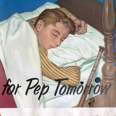 Vintage 1956 health poster – Sleep Tonight for Pep Tomorrow – National Tuberculosis Association - NextStage Vintage