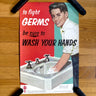 Wash Your Hands - vintage health education poster - National Tuberculosis Association - NextStage Vintage