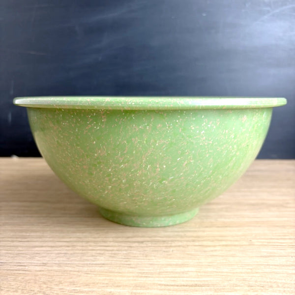 Texas Ware green confetti spatter bowl #118 - 10" - vintage kitchenware - NextStage Vintage