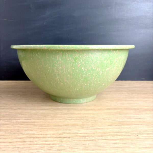 Texas Ware green confetti spatter bowl #118 - 10" - vintage kitchenware - NextStage Vintage
