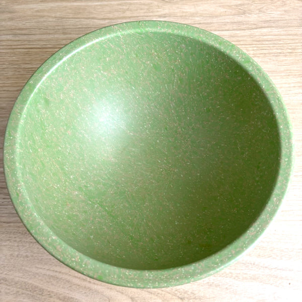 Texas Ware green confetti spatter bowl #118 - 10" - vintage kitchenware - NextStage Vintage