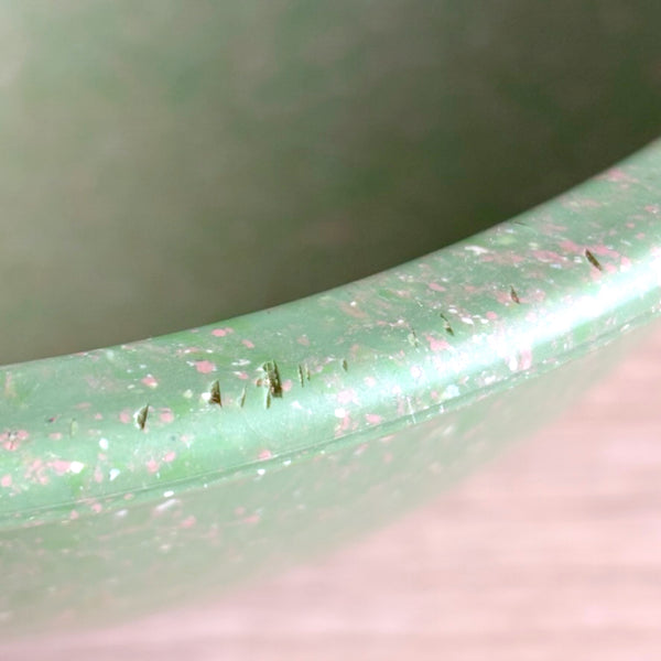 Texas Ware green confetti spatter bowl #118 - 10" - vintage kitchenware - NextStage Vintage
