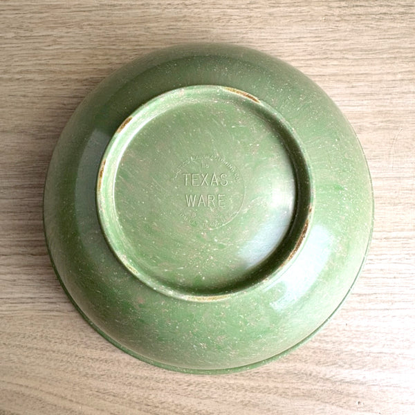 Texas Ware green confetti spatter bowl #118 - 10" - vintage kitchenware - NextStage Vintage