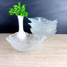 Viking heavy clear glass cabbage leaf salad bowls - set of 6 - vintage tableware - NextStage Vintage