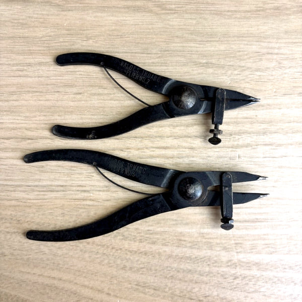 Waldes Truarc Plier No. 3 and No. 2 - vintage snap ring pliers - NextStage Vintage