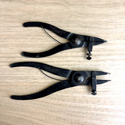 Waldes Truarc Plier No. 3 and No. 2 - vintage snap ring pliers - NextStage Vintage
