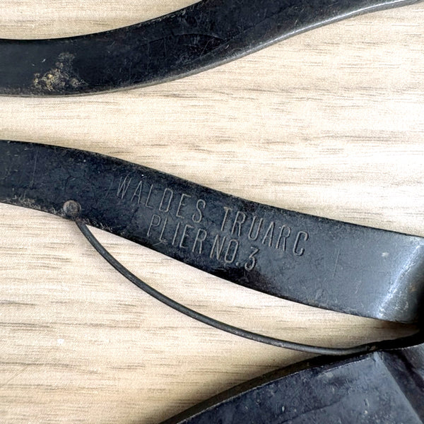 Waldes Truarc Plier No. 3 and No. 2 vintage snap ring pliers