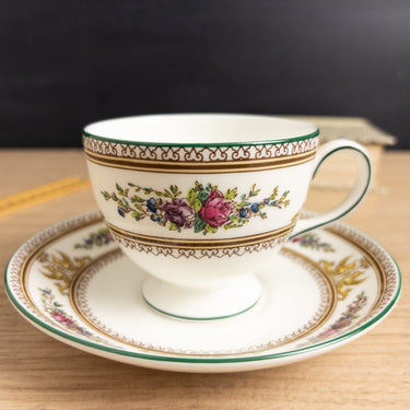Wedgwood Columbia W595 Teacup & Saucer Signed Master Potter Mark Mayson