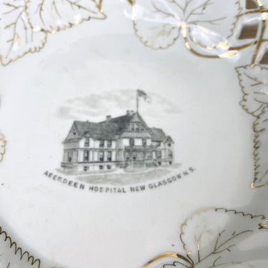 Aberdeen Hospital, New Glasgow N.S. antique souvenir plate - NextStage Vintage