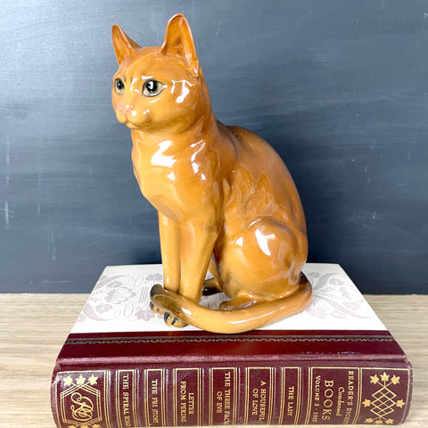 JSC Pottery Abyssinian cat figurine - 1967 vintage - NextStage Vintage