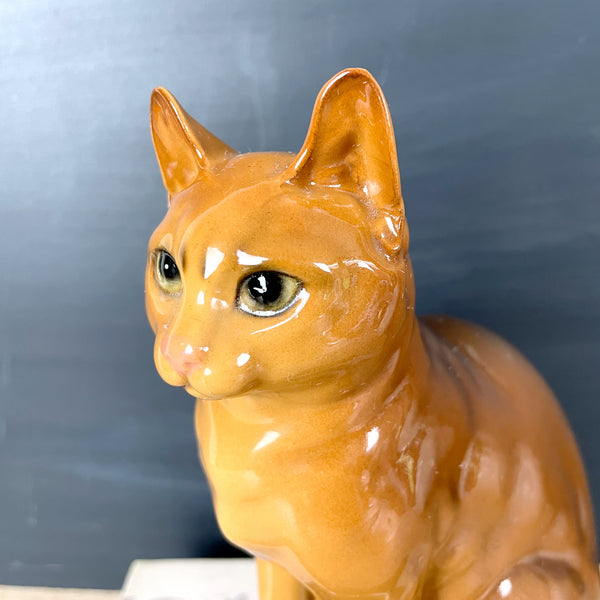 JSC Pottery Abyssinian cat figurine - 1967 vintage - NextStage Vintage