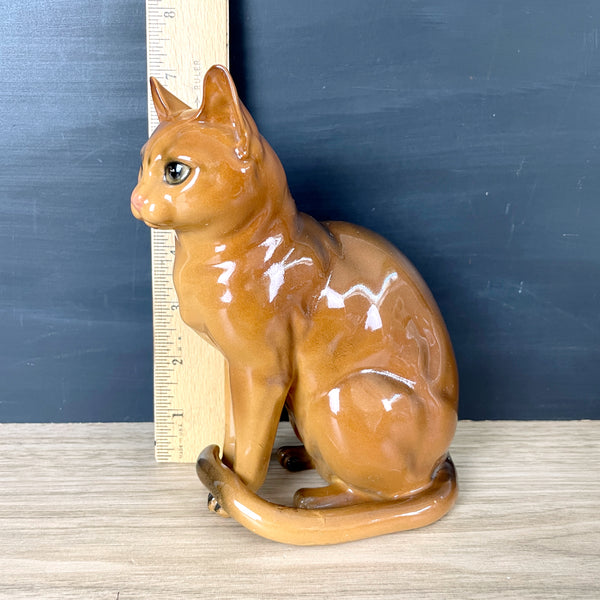 JSC Pottery Abyssinian cat figurine - 1967 vintage - NextStage Vintage