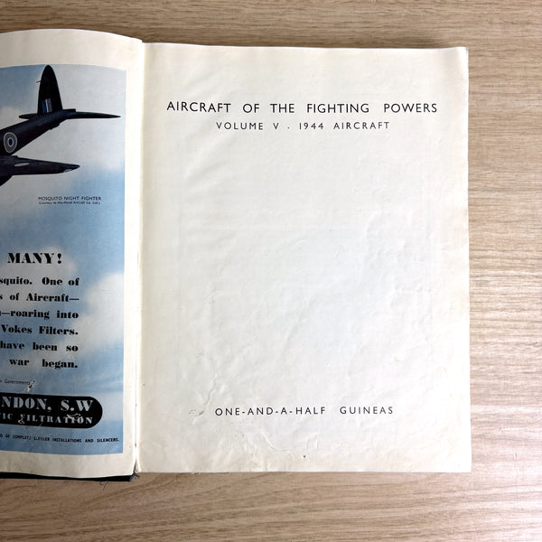 Aircraft of the Fighting Powers Volume 5 - 1944 - WWII aircraft and ads