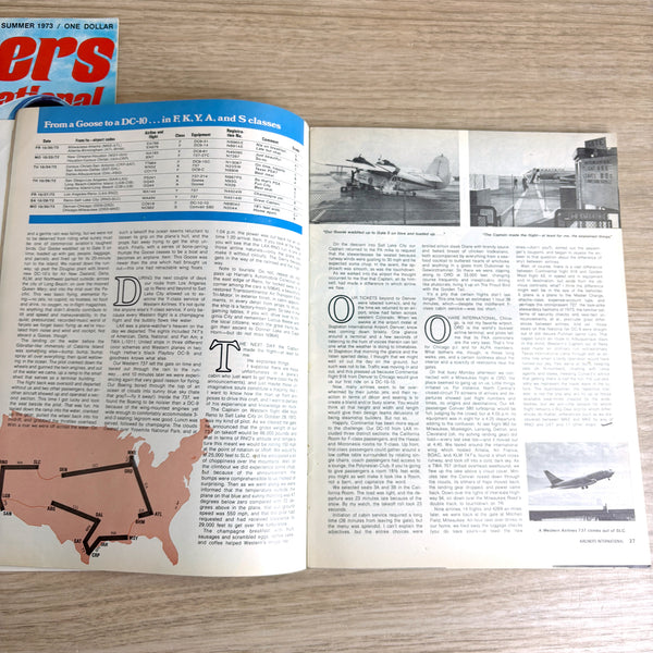 Airliners International magazine - 4 issues - 1973-1974 - Premiere Issue