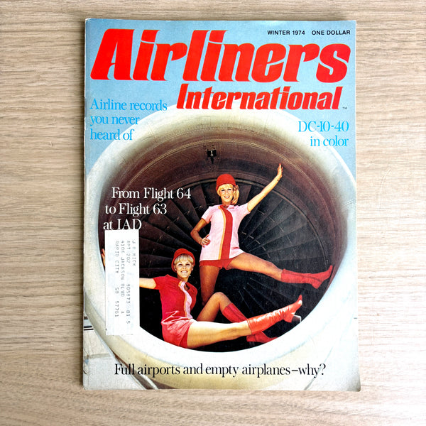 Airliners International magazine - 4 issues - 1973-1974 - Premiere Issue