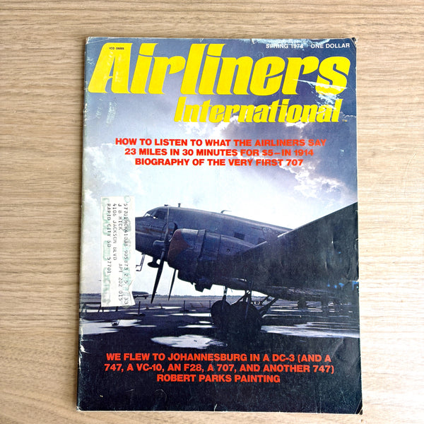 Airliners International magazine - 4 issues - 1973-1974 - Premiere Issue