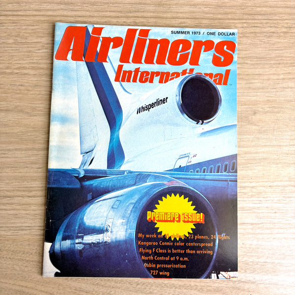 Airliners International magazine - 4 issues - 1973-1974 - Premiere Issue