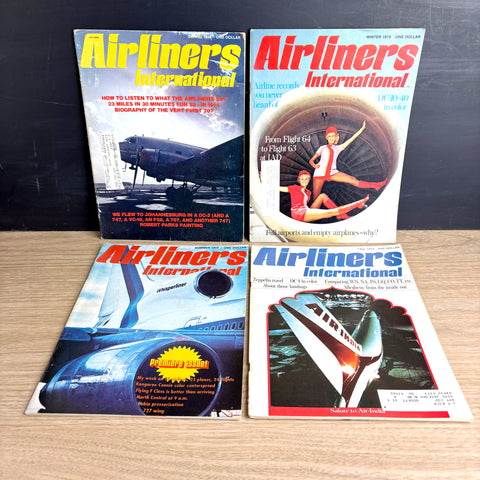 Airliners International magazine - 4 issues - 1973-1974 - Premiere Issue