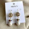 Akola bohemian pearl drop pierced earrings - new - NextStage Vintage
