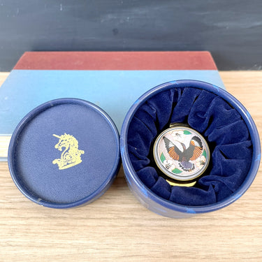 Alastor Enamels hummingbird hinged trinket box - NextStage Vintage