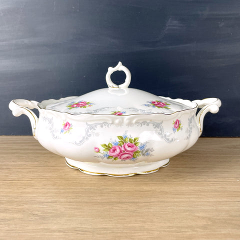 Royal Albert Tranquility round covered vegetable dish - NextStage Vintage