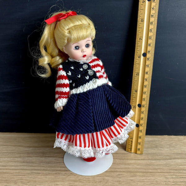 Madame Alexander American Girl Wendy doll with stand - blonde hair