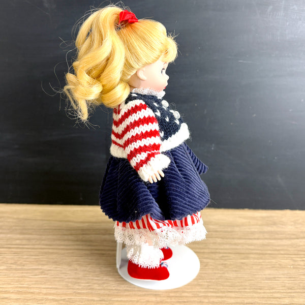 Madame Alexander American Girl Wendy doll with stand - blonde hair