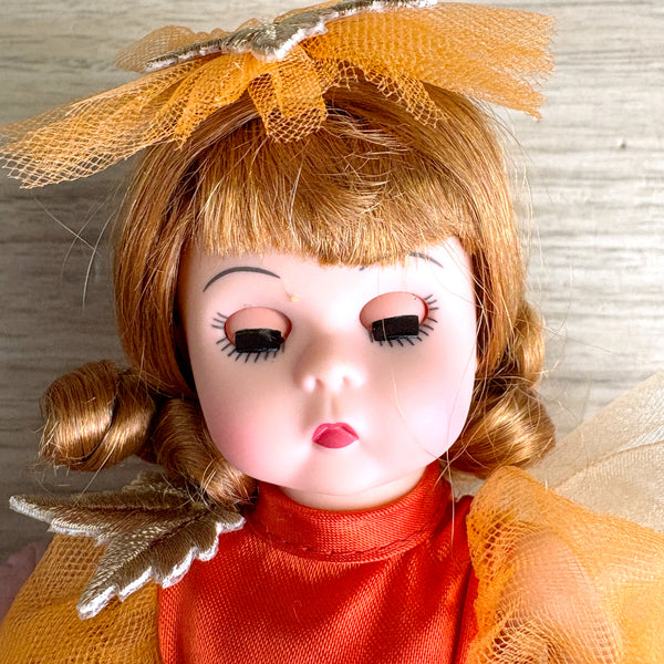 Madame Alexander Fall Angel doll with stand - red hair