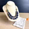 Alexis Bittar blue stone bead statement necklace - NextStage Vintage