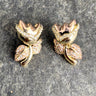 Alexis Bittar goldtone and crystal tulip stud pierced earrings - NextStage Vintage
