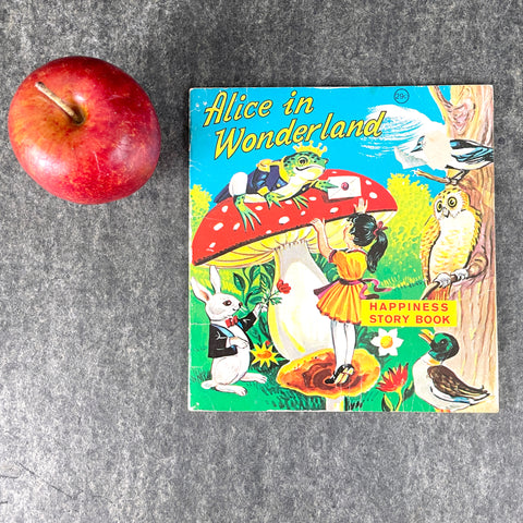 Alice in Wonderland Happiness Story Book - 1960s/70s children's book - NextStage Vintage