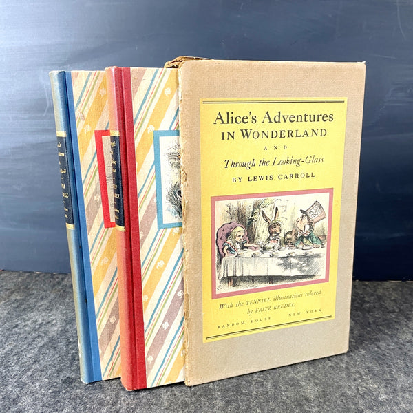 Alice's Adventures in Wonderland and Through the Looking-Glass - 1946 slipcase editions - NextStage Vintage