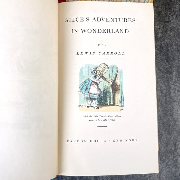 Alice's Adventures in Wonderland and Through the Looking-Glass - 1946 slipcase editions - NextStage Vintage