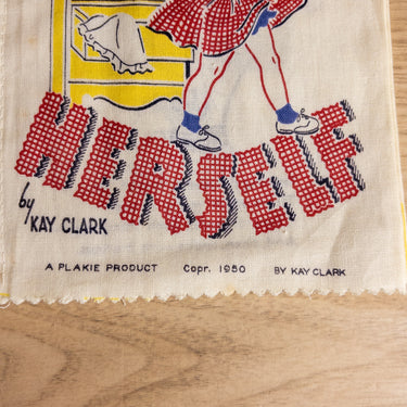 Vintage 1950 All By Herself Plakie Toys Cloth Fabric Learning Book By Kay Clark