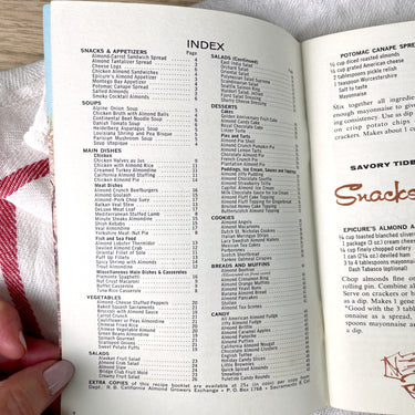 A Treasury of the World's Best Almond Recipes - 1963 paperback cookbooklet - NextStage Vintage