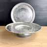 Hammered Aluminum Lazy Susan and matching tray - vintage 1950s Gailstyn roses - NextStage Vintage