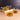 Modern Amber Hand Blown Glass Sherbet Dessert Bowls Set of 3 Studio Art