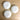 Vintage Anchor Hocking W142 milk glass small ashtrays trinket coaster - set of 3 - 1950s - 1960s - NextStage Vintage