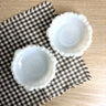 Vintage Anchor Hocking W142 milk glass ashtrays trinket  - set of 2 - 1950s - 1960s - NextStage Vintage