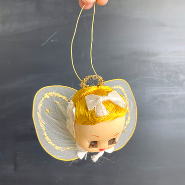 Angel ornaments - lot of 3 - 1960s vintage Christmas kitsch - NextStage Vintage