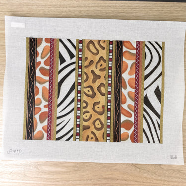 JP Needlepoint Animal Skin Stripes needlepoint canvas #A-068 - NextStage Vintage