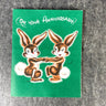 Vintage 1950s pop-up bunny anniversary greeting card - used Norcross card - NextStage Vintage